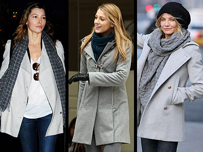 GRAY COATS
photo | Blake Lively