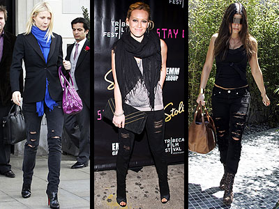 RIPPED BLACK JEANS
photo | Fergie, Gwyneth Paltrow, Hilary Duff
