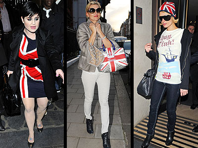 UNION JACKS
photo | Kate Moss, Kelly Osbourne, Paris Hilton