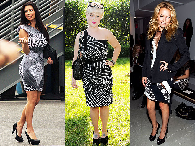 BLACK AND WHITE PATCHWORK photo | Would You Wear These Trends, Becki Newton, Kelly Osbourne, Kim Kardashian