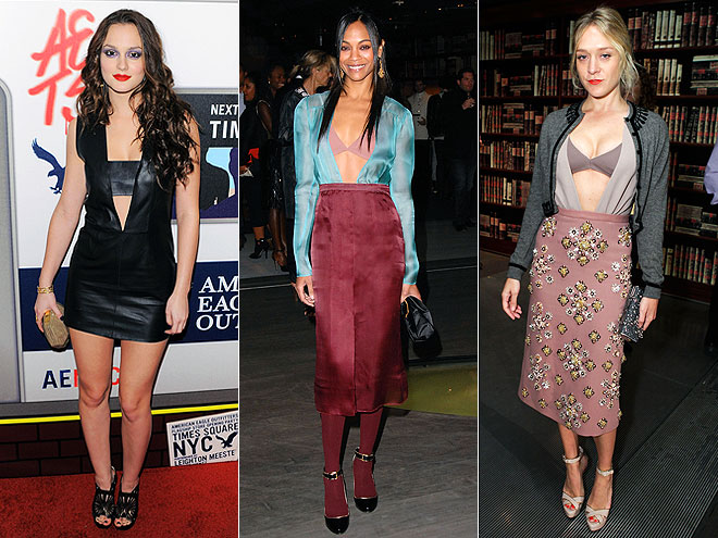 VISIBLE BRAS
photo | Would You Wear These Trends, Chloë Sevigny, Leighton Meester, Zoe Saldana
