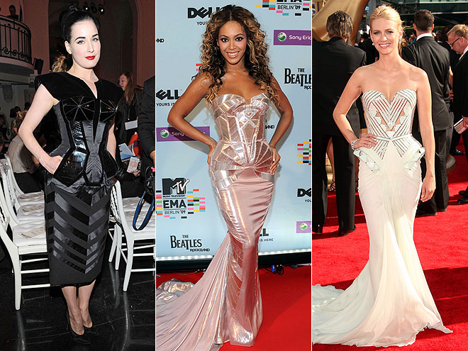 FUTURISTIC DRESSES photo Beyonce Knowles Dita Von Teese January Jones