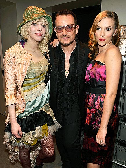 SCARLETT JOHANSSON'S DRESS  photo | Bono, Courtney Love, Scarlett Johansson