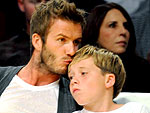Becks Holds Court at the Lakers Game | David Beckham