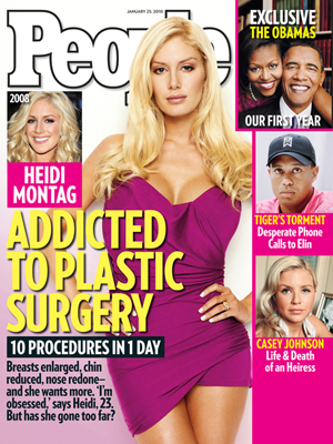  photo | Reality TV, Plastic Surgery, Barack Obama, Casey Johnson, Heidi Montag, Michelle Obama, Tiger Woods