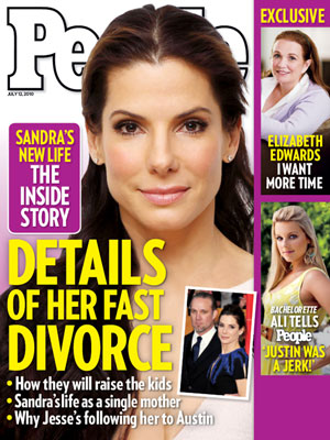  photo | Divorced, Sandra Bullock Cover, Ali Fedotowsky, Elizabeth Edwards, Jesse James, Sandra Bullock