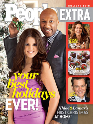  photo | Reality TV, Holiday Entertaining on Cover, Khloe Kardashian Cover, Lamar Odom Cover, Brooke Burke, Khloe Kardashian, Lamar Odom, Matt Damon