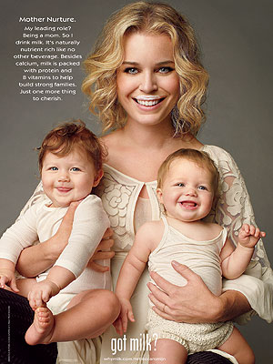 Rebecca Romijn Unveils New Milk Ad Featuring Twin Daughters