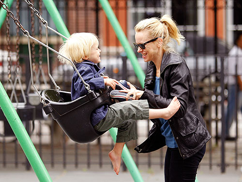 Spotted: Naomi Watts and Sasha Get Into the Swing of Things