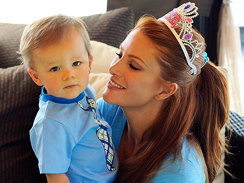 Angie Everhart's Son Kayden Turns One