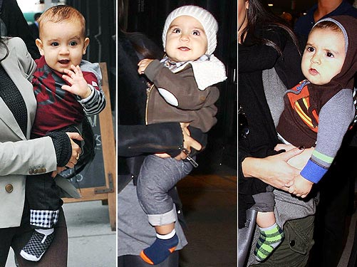 Kourtney Kardashian's son Mason Disick is shown sporting a variety of sock