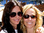 Courteney & Sheryl Catch Up Back in Cali | Courteney Cox, Sheryl Crow