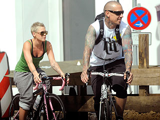 Couples Watch: Pink & Carey Hart Bike Through Berlin
