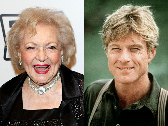 photo | Betty White, Robert Redford