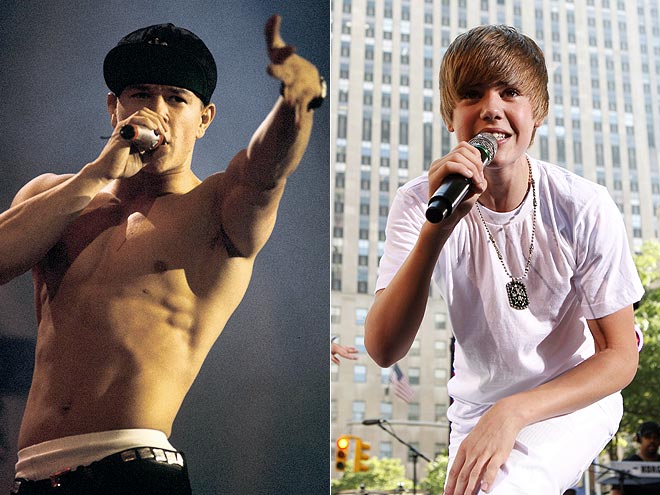 photo | Justin Bieber, Mark Wahlberg