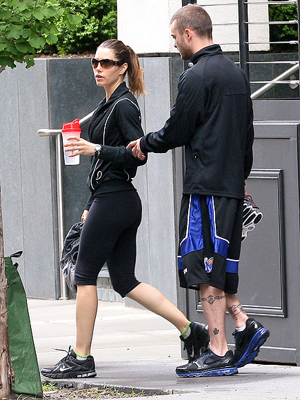 FITNESS DATE photo Jessica Biel Justin Timberlake