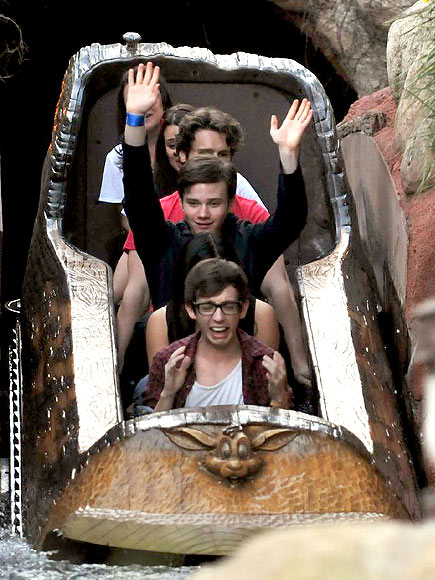 RIDING A ROLLER COASTER photo | Chris Colfer