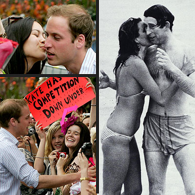 prince williams left handed. Prince William Puckers Up