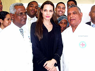 Angelina Jolie Visits Haiti Earthquake Survivors