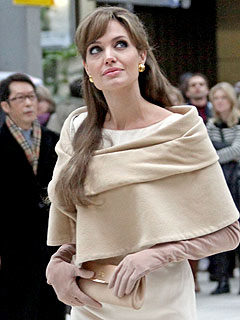 Angelina Jolie Stops Traffic in Paris