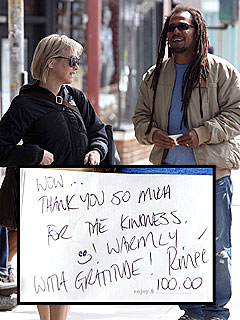 Renée Zellweger Plays Barista to Good Samaritan | Renee Zellweger