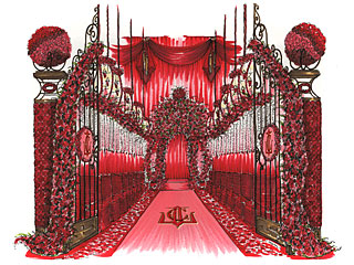 Inside the Rich Red Wedding of LaLa Vazquez & Carmelo Anthony