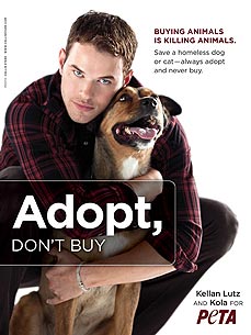 FIRST LOOK: Kellan Lutz & Dog Kola's Pet Adoption Ad