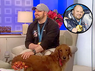 Olympic Gold Medalist Steven Holcomb Adopts a Golden Retriever!