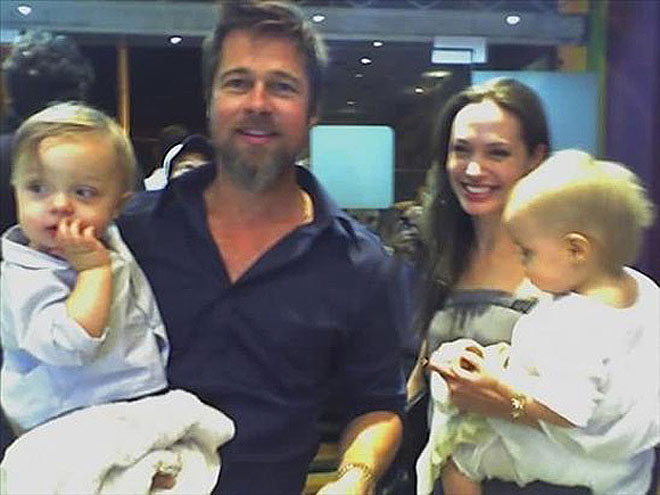 What did the older Jolie-Pitt kids do for Knox and Vivienne's first birthday? | Angelina Jolie, Brad Pitt