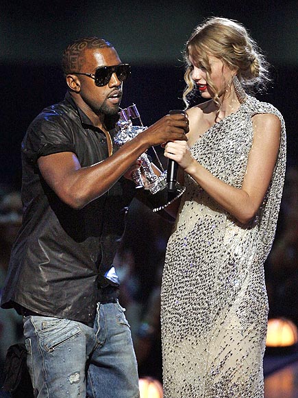 What did Kanye West say, exactly, when he interrupted Taylor Swift's speech last year? | Kanye West