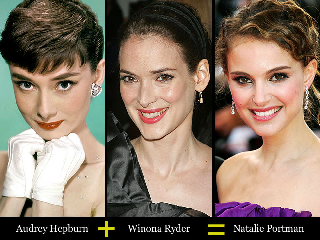 AUDREY + WINONA = NATALIE photo | Audrey Hepburn, Natalie Portman, Winona Ryder