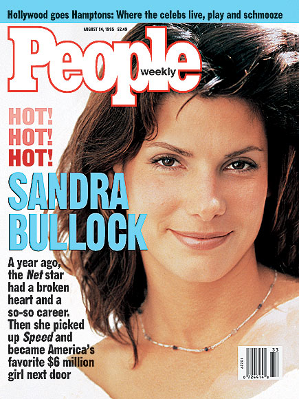 AUGUST 1995 photo Sandra Bullock