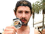 Shia Shows His Medal