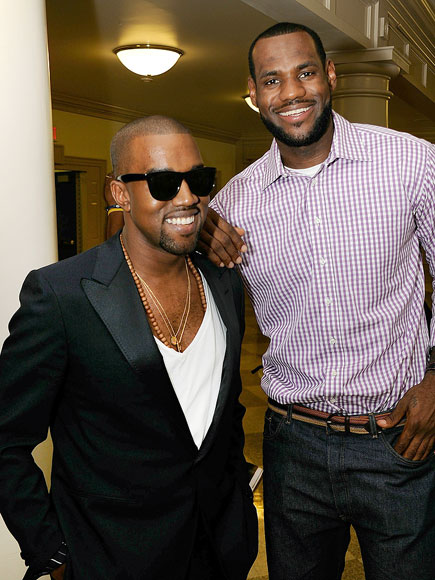 BRINGING THE HEAT photo | Kanye West, LeBron James