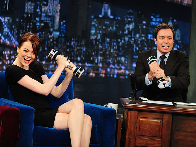 AS SEEN ON TV! photo | Emma Stone, Jimmy Kimmel