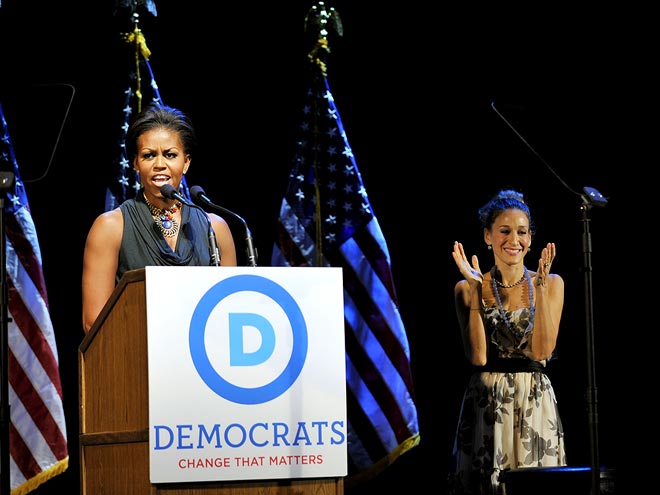 PARTY LINES photo | Michelle Obama, Sarah Jessica Parker