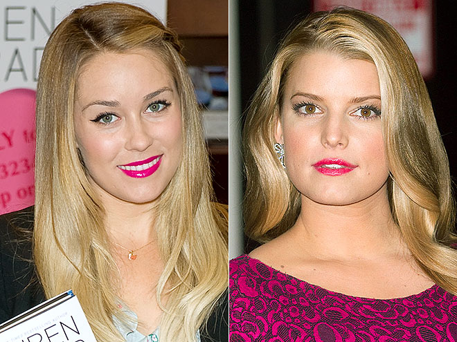 HOT PINK POUTS  photo | Jessica Simpson, Lauren Conrad
