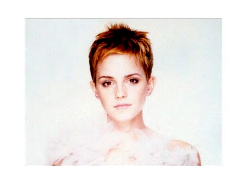 Emma Watson New Haircut. Behind Emma Watson#39;s New
