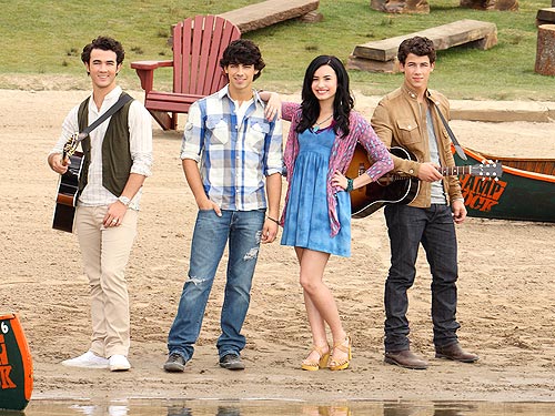SNEAK PEEK Jonas Brothers and Demi Lovato's'Camp Rock 2 Style