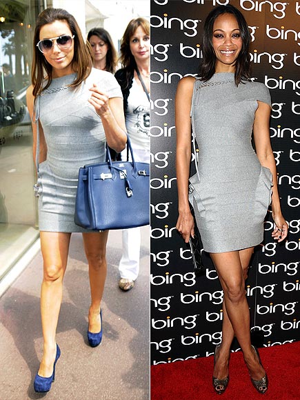 EVA VS. ZOE photo | Eva Longoria Parker, Zoe Saldana