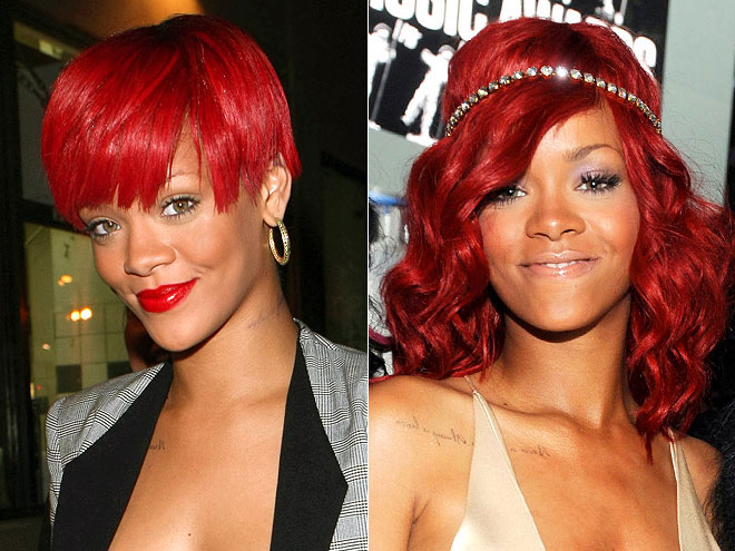 rihanna hair color. rehanna back of hair color