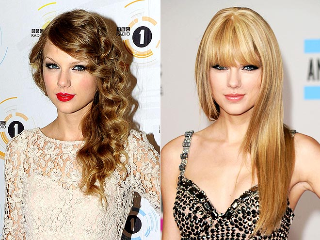 taylor swift bangs ama. We all know Taylor Swift as