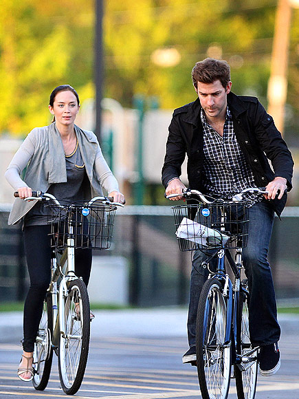 BIKE RIDE photo | Emily Blunt, John Krasinski