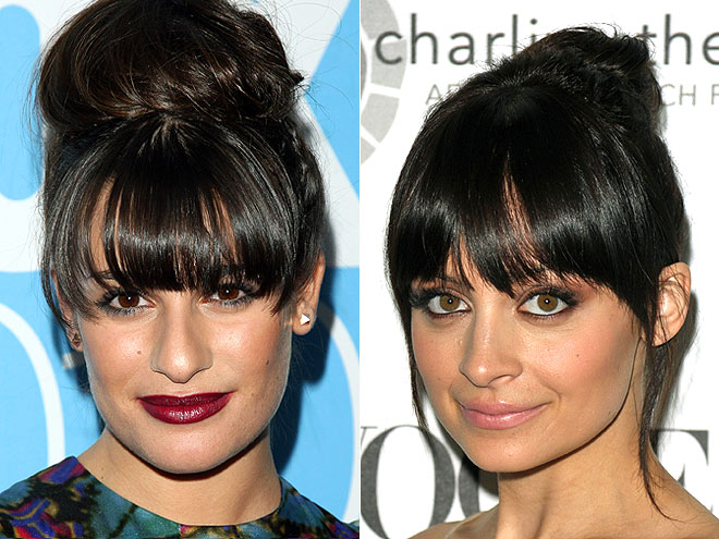 BANGS & BUNS photo | Lea Michele, Nicole Richie