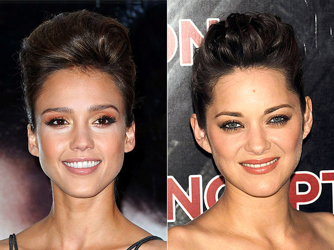 BOUFFANT UP-SWEEP photo | Jessica Alba, Marion Cotillard