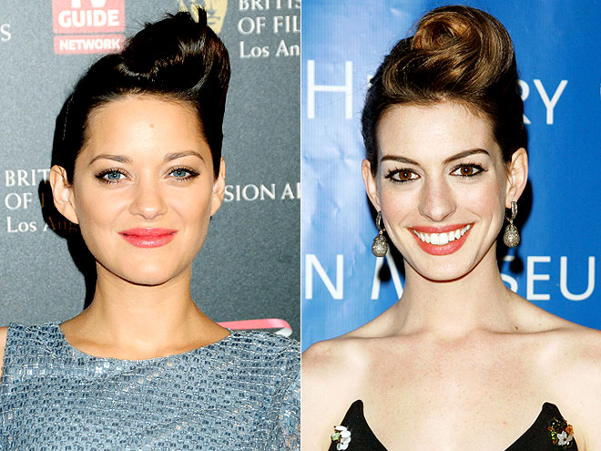 RETRO QUIFF photo | Anne Hathaway, Marion Cotillard