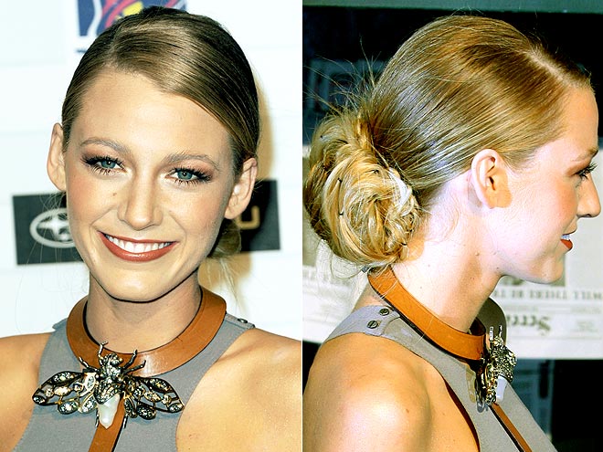 BLAKE LIVELY'S CHIGNON photo Blake Lively