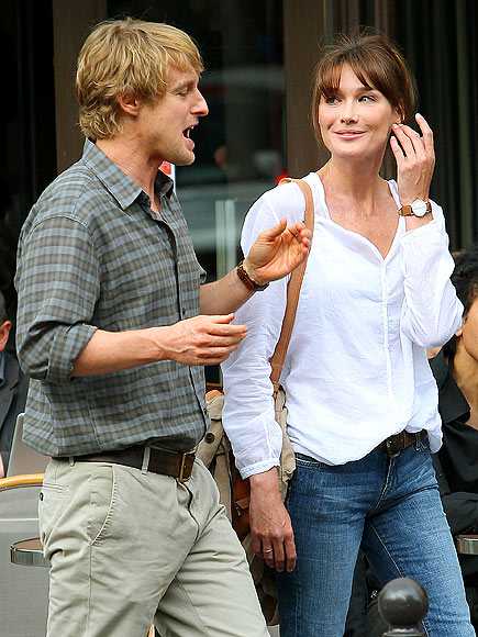 OWEN WILSON amp; CARLA BRUNI carla bruni-sarkozy fashion. OWEN WILSON amp; CARLA BRUNI