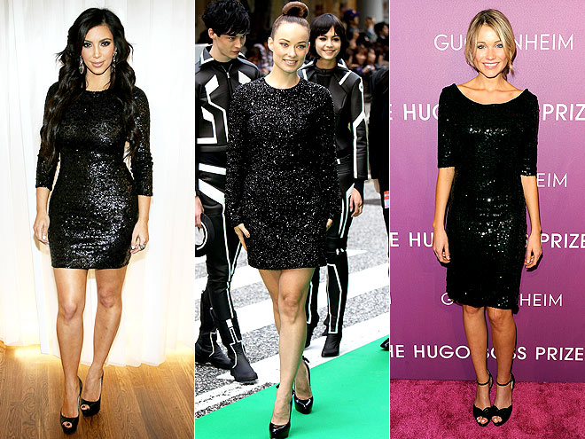 SEQUINED BLACK MINIS photo | Katrina Bowden, Kim Kardashian, Olivia Wilde