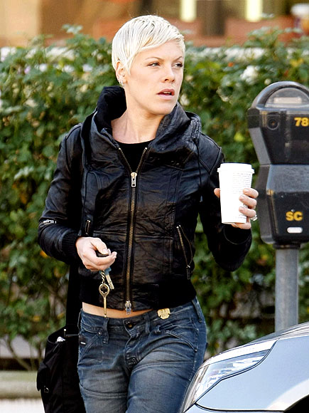 PINK'S LEATHER JACKET photo | Pink